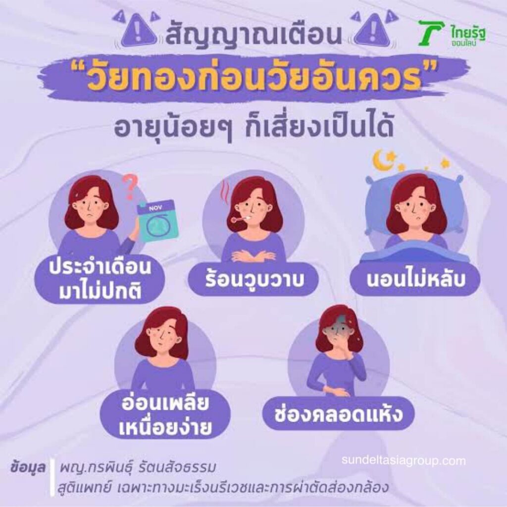 วัยหมดประจำเดือนหรือวัยทอง คือเวลาที่สิ้นสุดรอบประจำเดือนของคุณ ได้รับการวินิจฉัยหลังจากที่คุณหายไป 12 เดือนโดยไม่มีประจำเดือน